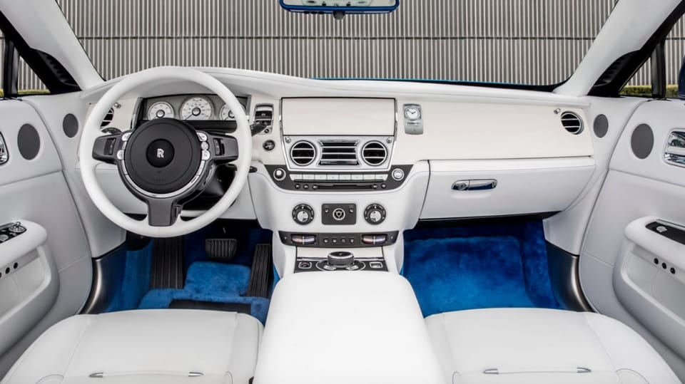 Unikátní interiér Rolls-Royce vytvořený na míru pro amerického sběratele.